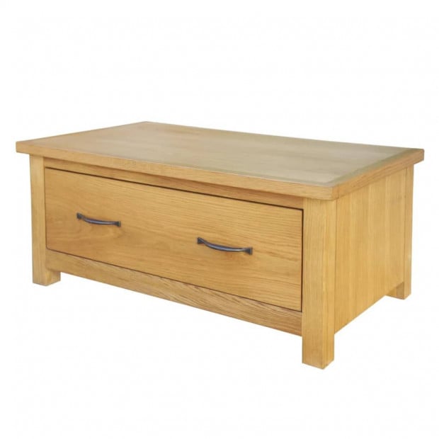 Wardrobe With 1 Drawer 90x52x183 Cm Solid Oak Wood Image 5