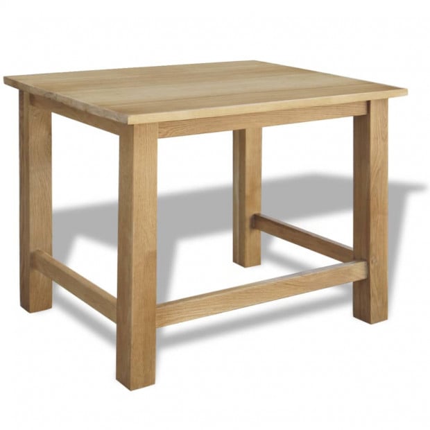 Nesting Tables 3 Pcs Solid Oak Wood Image 2