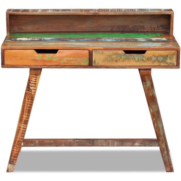 Desk Solid Reclaimed Wood- Brown Image 6