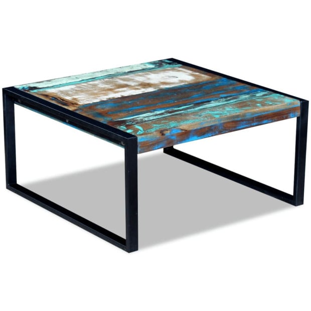 Coffee Table Solid Reclaimed Wood 80x80x40 Cm Image 4