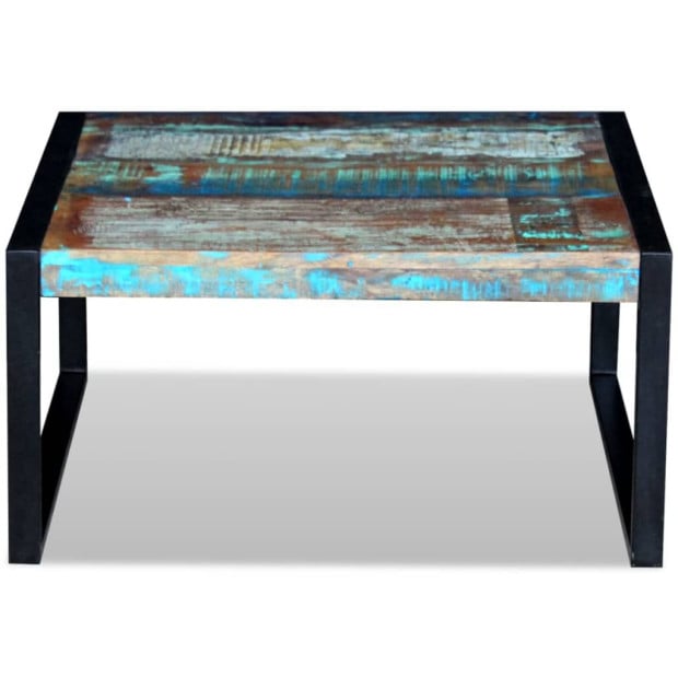 Coffee Table Solid Reclaimed Wood 80x80x40 Cm Image 6