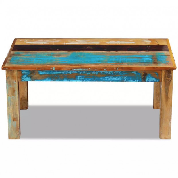 Coffee Table Solid Reclaimed Wood 100x60x45 Cm Image 6