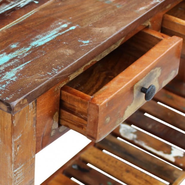 Console Table Solid Reclaimed Wood 120x30x76 Cm Image 7