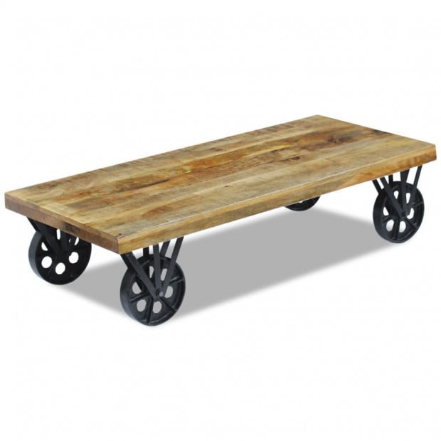 Coffee Table Mango Wood 120x60x30 Cm Image 4