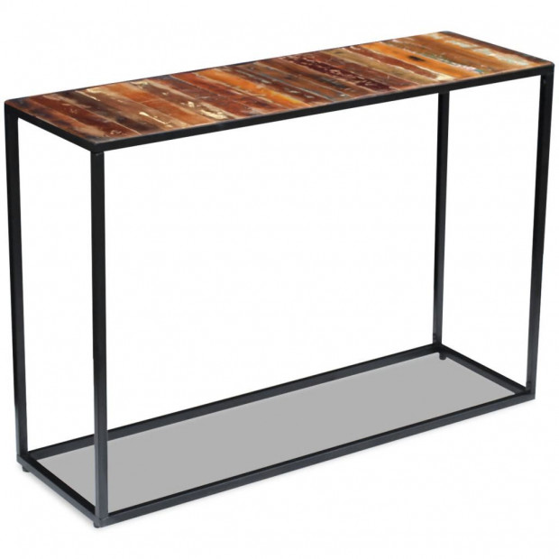 Console Table Solid Reclaimed Wood 110x35x76 Cm Image 3