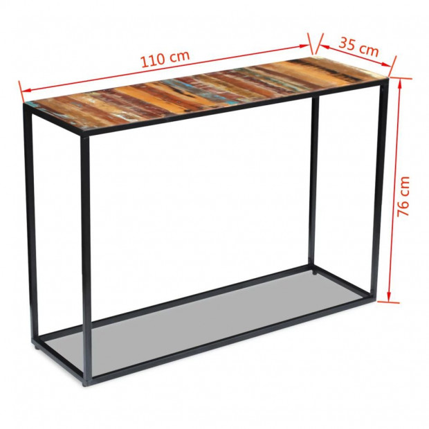 Console Table Solid Reclaimed Wood 110x35x76 Cm Image 8