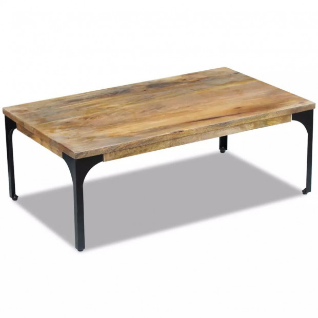 Coffee Table Mango Wood 100x60x35 Cm Image 3