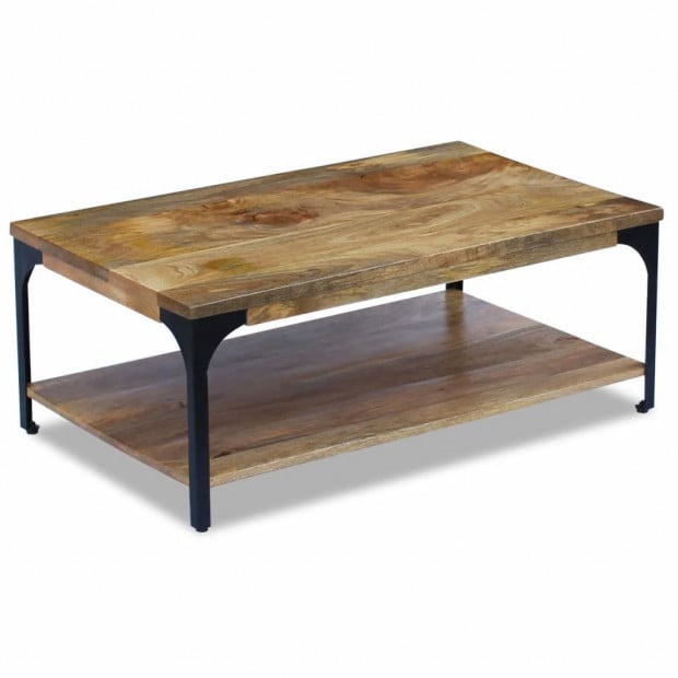 Coffee Table Mango Wood 100x60x38 Cm Image 2