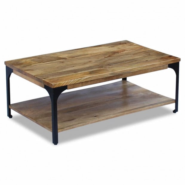 Coffee Table Mango Wood 100x60x38 Cm Image 4