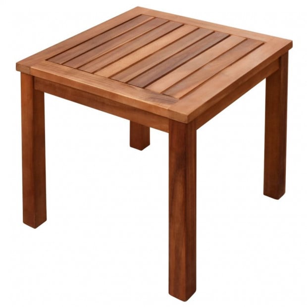 Sun Loungers 2 Pcs With Table Solid Acacia Wood And Textilene Image 8