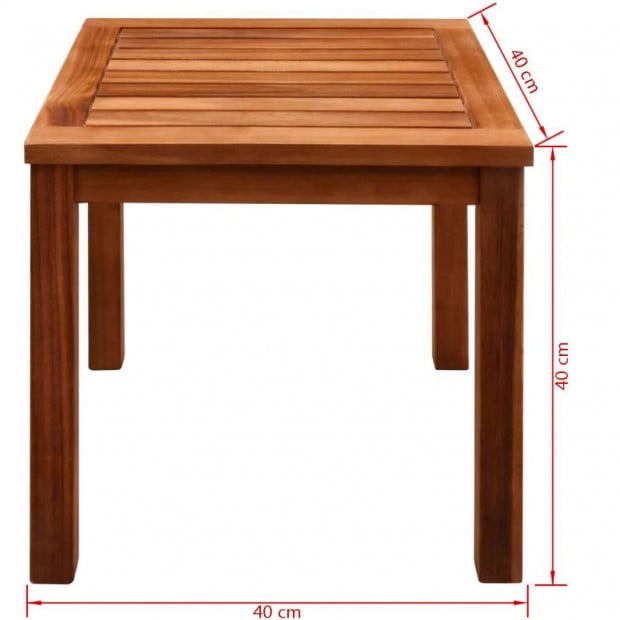 Sun Loungers 2 Pcs With Table Solid Acacia Wood And Textilene Image 10