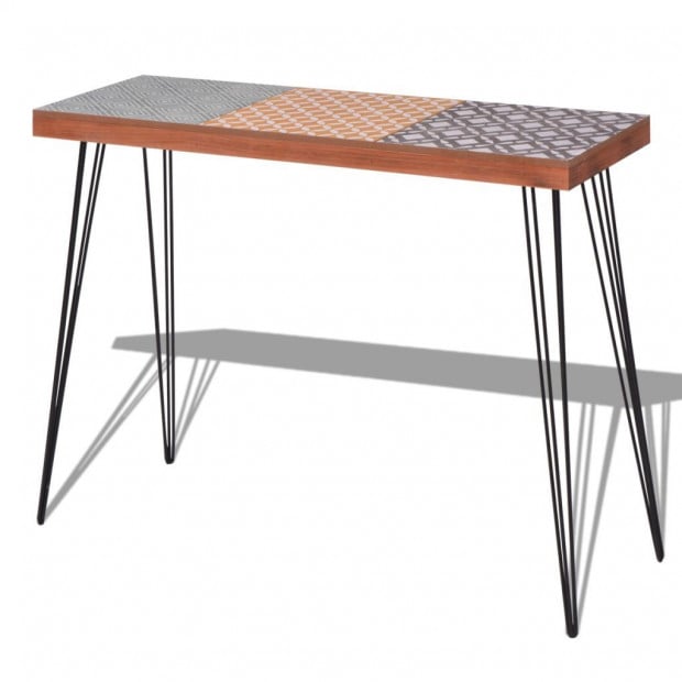 Console Table 90x30x71.5 Cm Brown Image 2