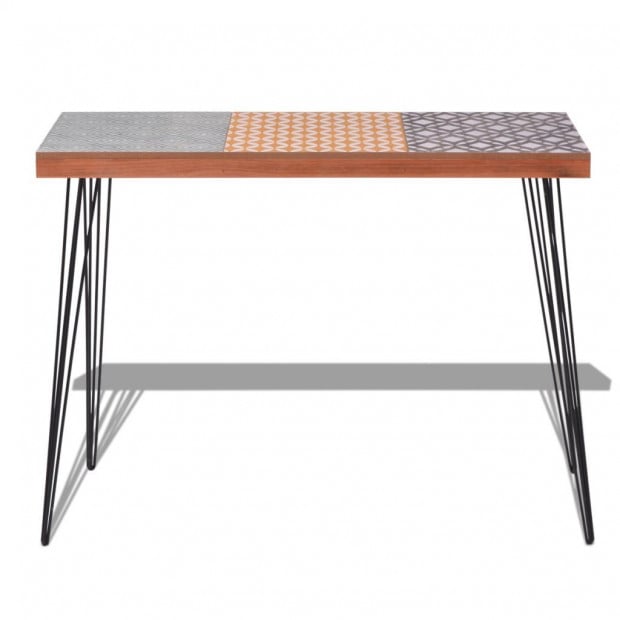 Console Table 90x30x71.5 Cm Brown Image 5