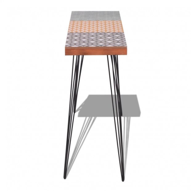 Console Table 90x30x71.5 Cm Brown Image 6