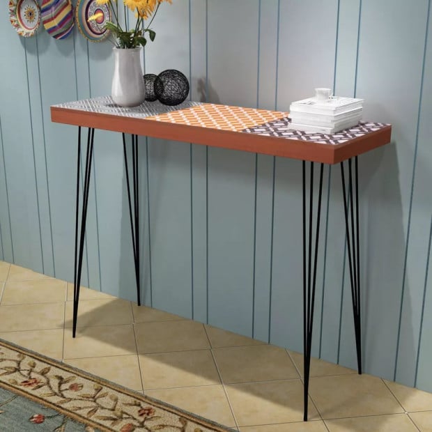 Console Table 90x30x71.5 Cm Brown