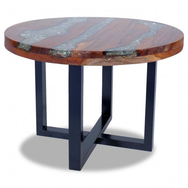 Coffee Table Teak Resin 60 Cm Image 7