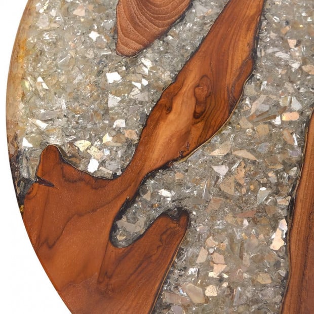 Coffee Table Teak Resin 60 Cm Image 9