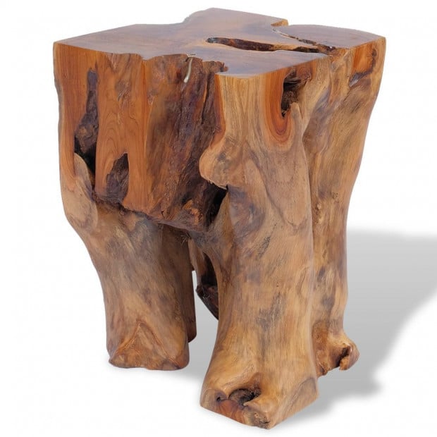 Stool Solid Teak Wood 30 x 30 x 40 cm Image 3