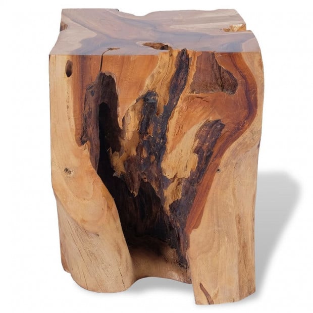 Stool Solid Teak Wood 30 x 30 x 40 cm Image 7