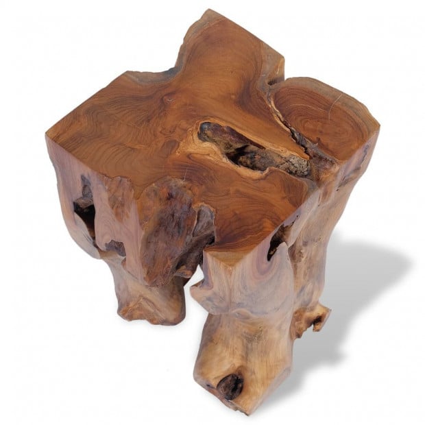 Stool Solid Teak Wood 30 x 30 x 40 cm Image 10