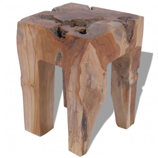 Stool Solid Teak Wood Image 2