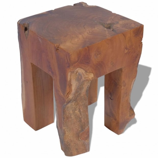 Stool Solid Teak Wood Image 4