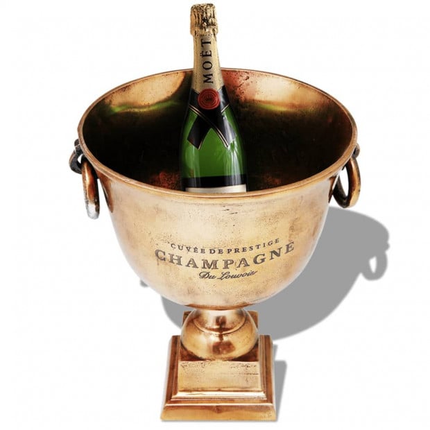 Trophy Cup Champagne Cooler Copper Brown Image 2