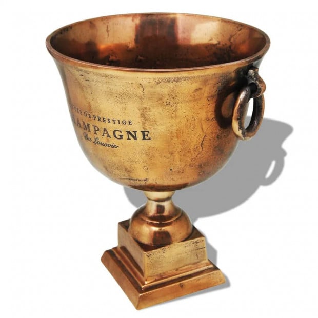 Trophy Cup Champagne Cooler Copper Brown Image 4