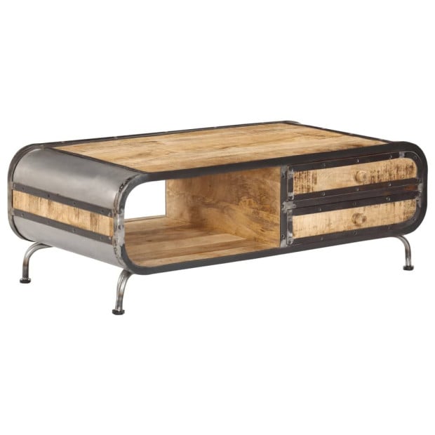 Coffee Table 100x50x35 Cm Solid Mango Wood Image 10