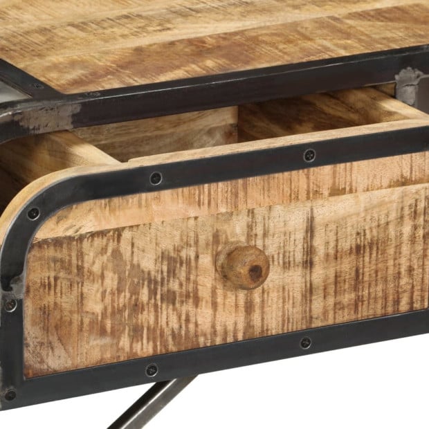 Sideboard 120x30x75 Cm Solid Wood Image 5