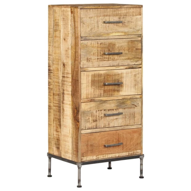 Chest Of Drawers 45x35x106 Cm Solid Mango Wood Image 10