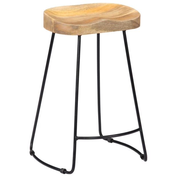Bar Stools 2 Pcs Solid Wood 45x40x62 cm Image 11