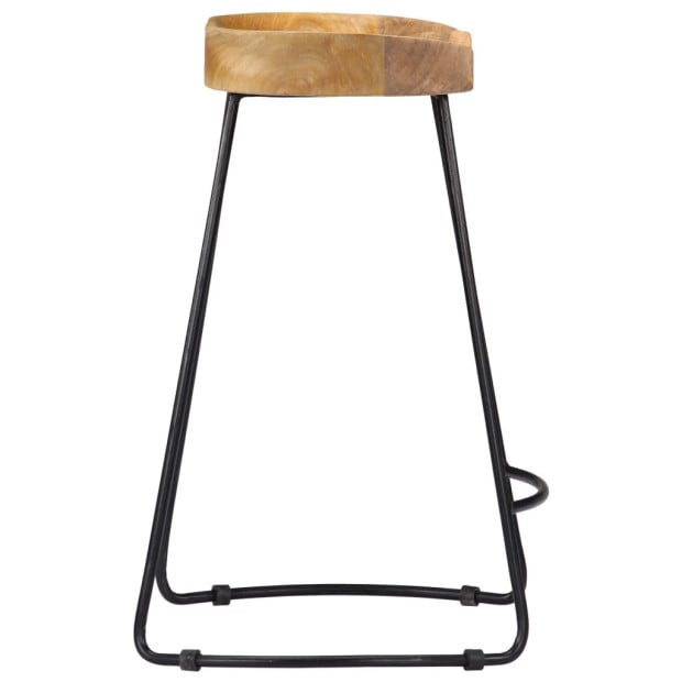 Bar Stools 2 Pcs Solid Wood 45x40x62 cm Image 5