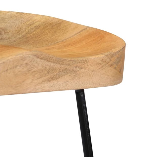 Bar Stools 2 Pcs Solid Wood 45x40x62 cm Image 6