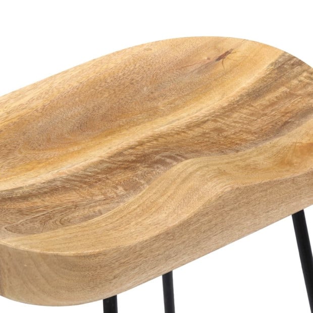 Bar Stools 2 Pcs Solid Wood 45x40x62 cm Image 8