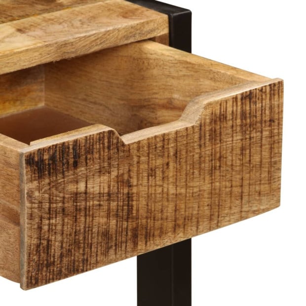 Sideboard With 3 Drawers 110x35x75 Cm Solid Mango Wood Image 6
