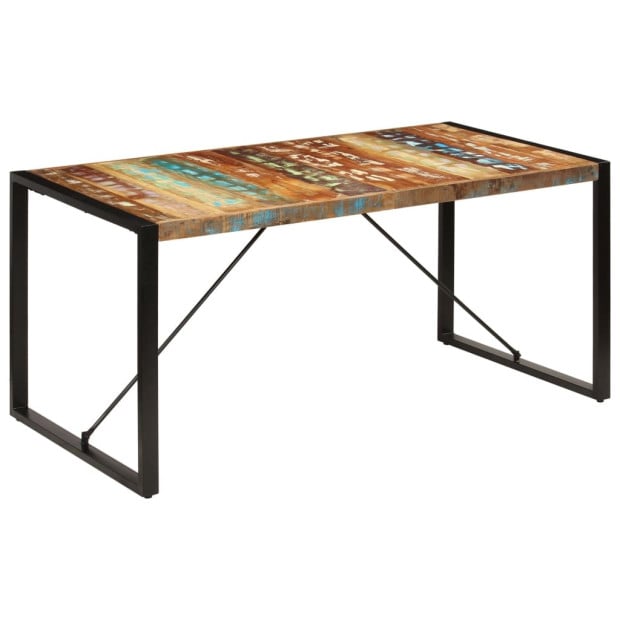 Dining Table 160x80x75 Cm Solid Reclaimed Wood Image 11