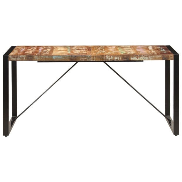 Dining Table 160x80x75 Cm Solid Reclaimed Wood Image 4