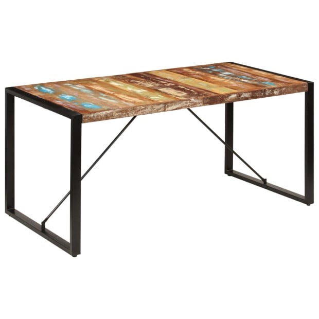 Dining Table 160x80x75 Cm Solid Reclaimed Wood Image 10