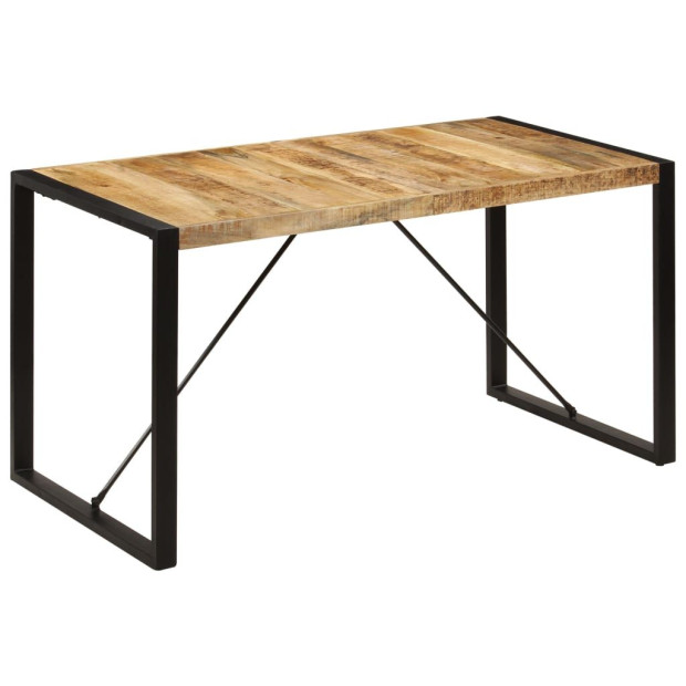 Dining Table 140x70x75 Cm Solid Mango Wood Image 9