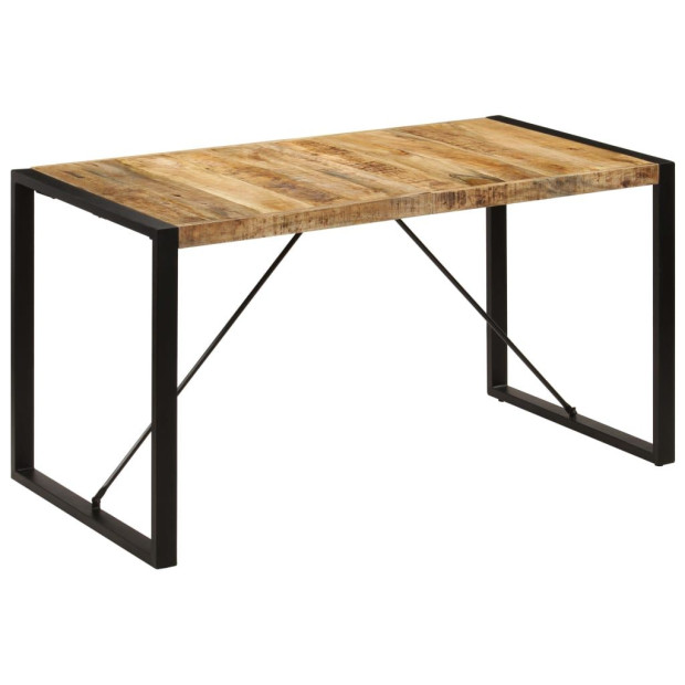 Dining Table 140x70x75 Cm Solid Mango Wood Image 10