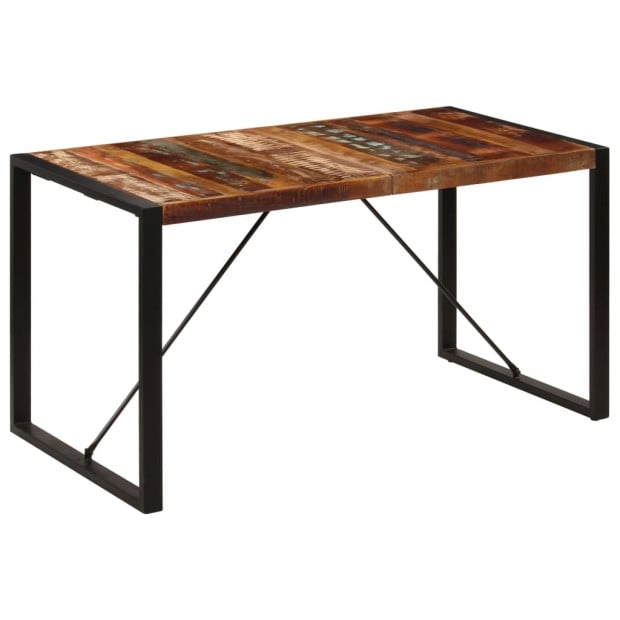 Dining Table 140x70x75 Cm Solid Reclaimed Wood Image 11