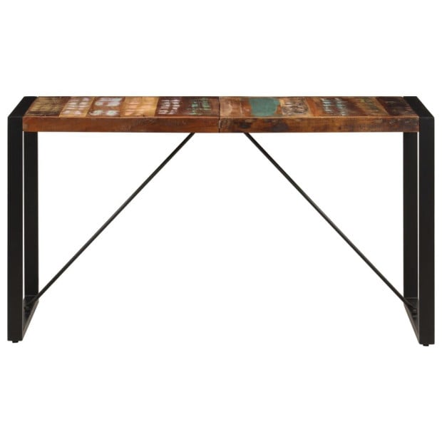 Dining Table 140x70x75 Cm Solid Reclaimed Wood Image 3