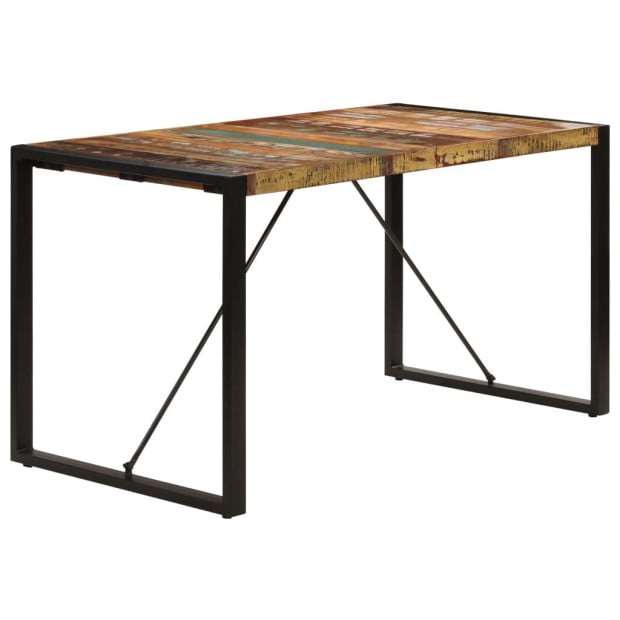 Dining Table 140x70x75 Cm Solid Reclaimed Wood Image 4