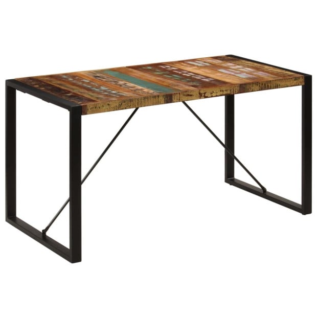 Dining Table 140x70x75 Cm Solid Reclaimed Wood Image 9