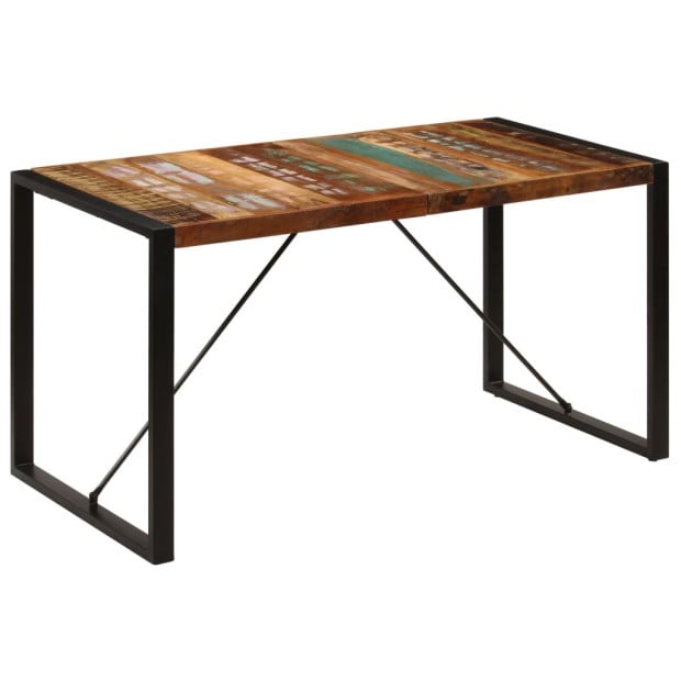 Dining Table 140x70x75 Cm Solid Reclaimed Wood Image 10