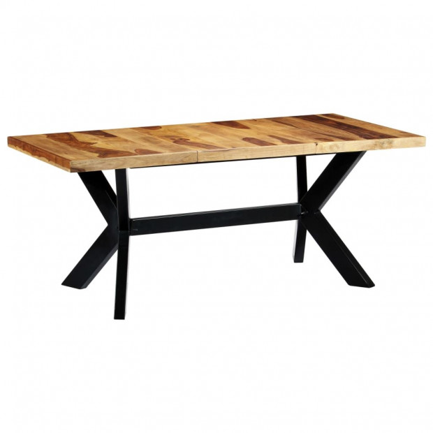 Dining Table 180x90x75 Cm Solid Sheesham Wood