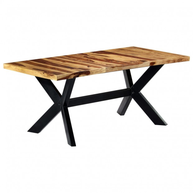 Dining Table 180x90x75 Cm Solid Sheesham Wood Image 7