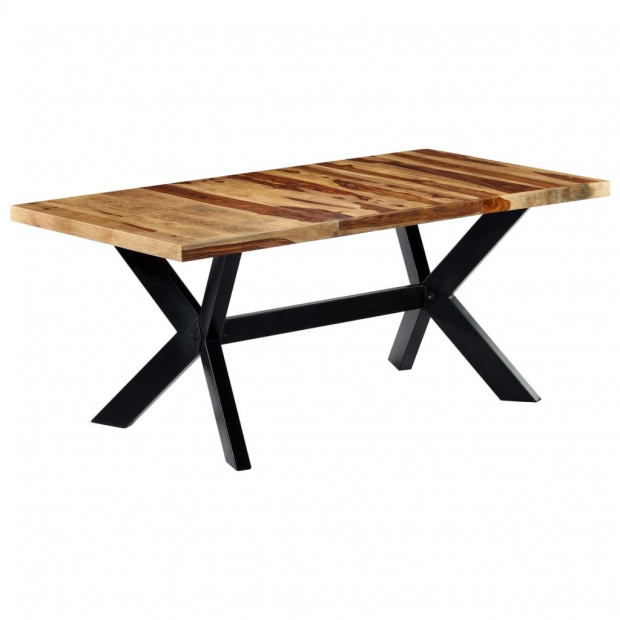 Dining Table 180x90x75 Cm Solid Sheesham Wood Image 8