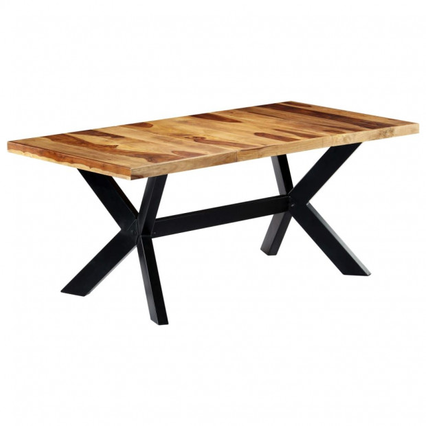 Dining Table 180x90x75 Cm Solid Sheesham Wood Image 9